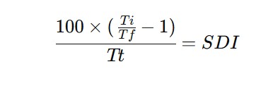 فرمول محاسبه SDI